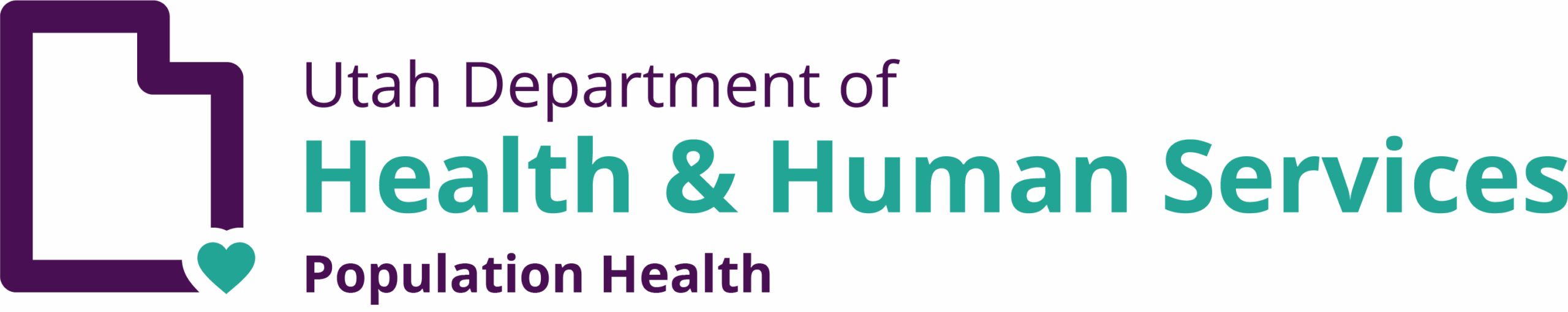 Utah Department of Health and Human Services Population Health logo