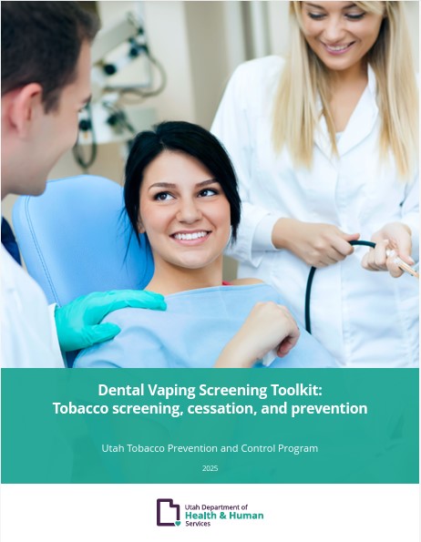 First page of the dental vaping screening toolkit: tobacco screening, cessation, and prevention